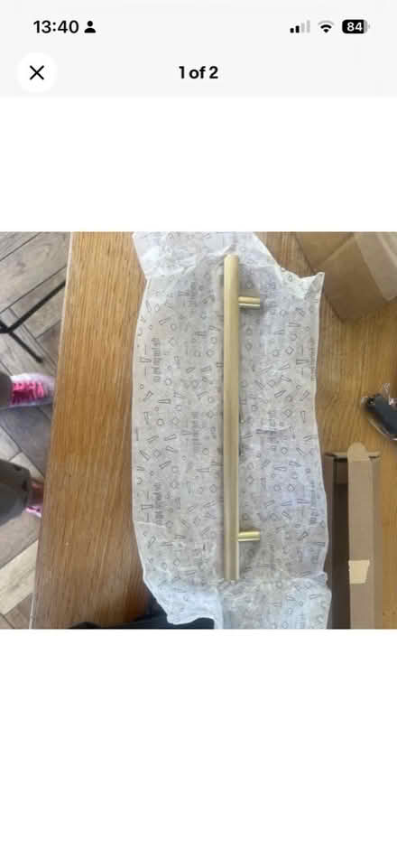 Photo of free Brand New The Hairpin Leg Co. 30cm Solid Brass Knurled Handl (Upper Wolvercote OX2) #1