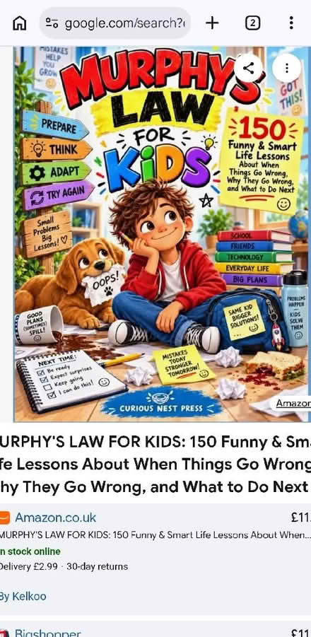 Photo of Murphy's law books or any emotional intelligence books for 7 (New Town CO1) #1