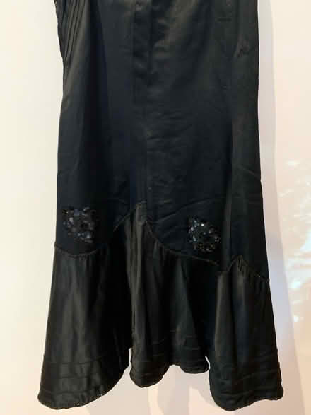Photo of free Full length Black satin Goth skirt. Halloween? (City Centre NR3) #1