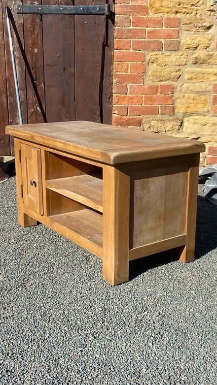 Photo of free Oak tv stand (Moulton NN3) #1