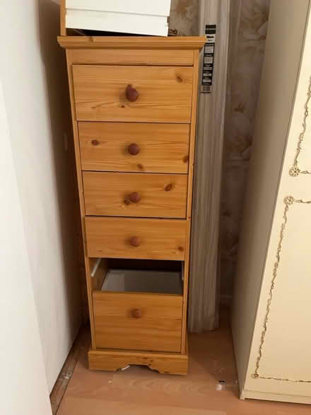 Photo of free Tall Pine Chest of Drawers (Cumbernauld G67 1LL) #1