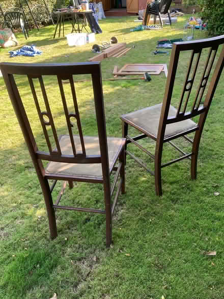 Photo of free Vintage mahogany occasional chairs (Ballynafoy BT6) #2