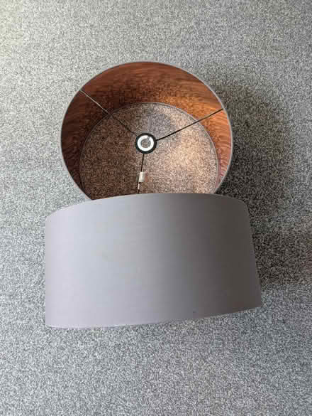 Photo of free 2 x grey lampshades (Mapperley NG3) #1