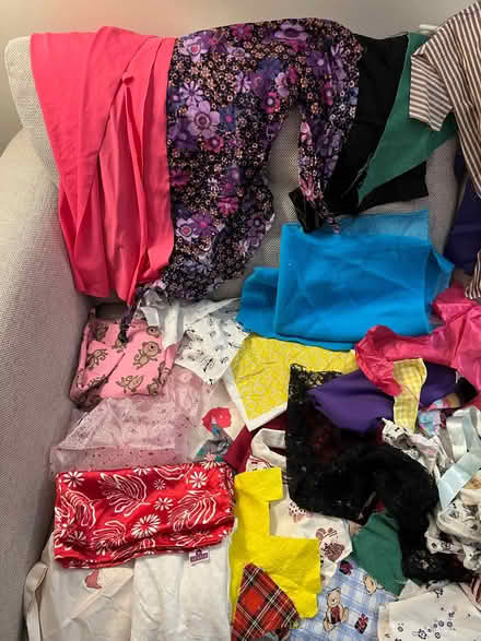 Photo of free Fur fabric scraps, jersey, cotton and satiny material (Morningside EH10) #3