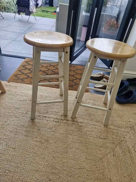 Photo of free 2 wooden stools (Bromley, BR2) #1