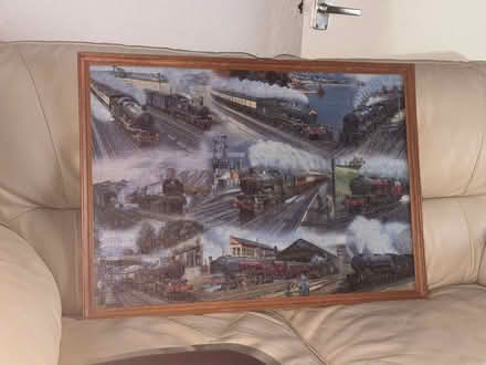Photo of free Vintage Train Jigsaw Puzzle in frame (Solihull Lodge B90) #1