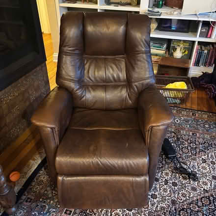 Photo of free Leather recliner (Monona) #2
