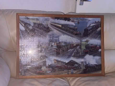 Photo of free Vintage Train Jigsaw Puzzle in frame (Solihull Lodge B90) #2