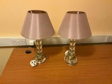 Photo of free 2 Bedside lamps (High St Ken W14) #1