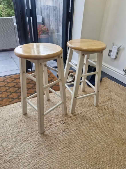Photo of free 2 wooden stools (Bromley, BR2) #2