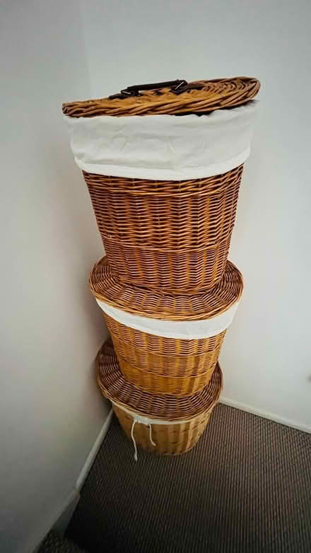 Photo of free Set of 3 Whicker Baskets (North Shields NE29) #1