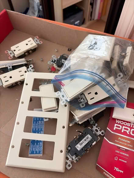 Photo of free Almond colored outlet covers/switch (Cupertino by De Anza College) #1