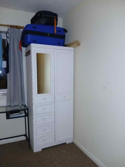 Photo of free White Closet with Drawers & Mirror (Abingdon, OX14.) #1