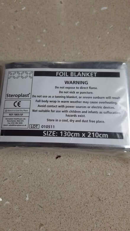 Photo of free Small foil blanket NEW (Byfleet KT14) #1