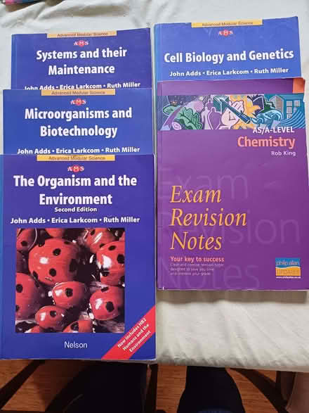 Photo of free Biology and Chemistry A level text books (Ringmer BN8) #1