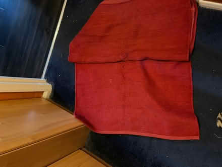 Photo of free Red rug 80cm wide x 180cm long (Woodley RG5) #1