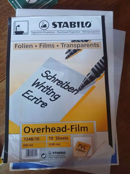 Photo of free OHP films (Overhead projector) (Waterlooville PO7) #1
