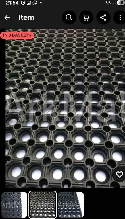 Photo of Rubber matting with holes (Caldecott OX14) #1