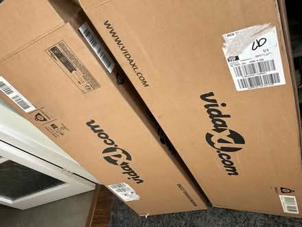 Photo of free Flat pack wooden double bed frame (Heysham LA3) #3