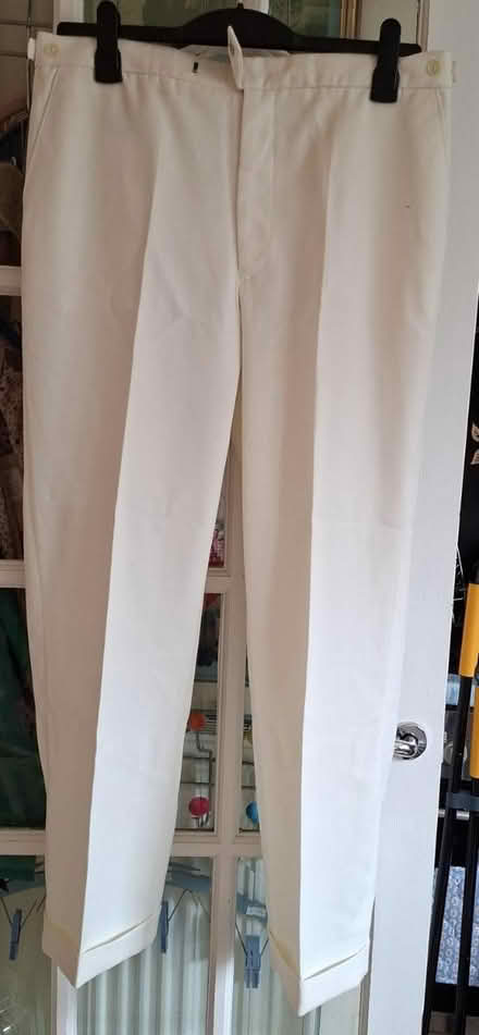 Photo of free Off White Vintage Cricket Trousers (CB4 3) #1