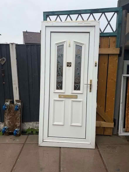 Photo of White UPVC external door (Gledhow LS8) #1
