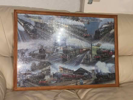 Photo of free Vintage Train Jigsaw Puzzle in frame (Solihull Lodge B90) #3