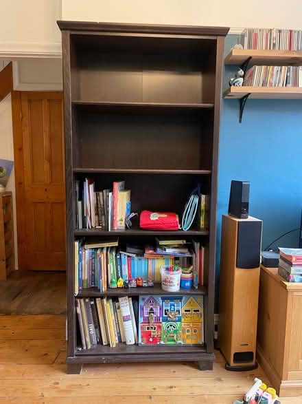 Photo of free Large Ikea Hemnes Bookcase - dark brown (Alcester Lanes End B14) #2