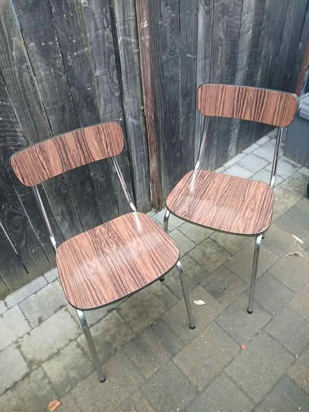 Photo of free Two 60's Formica kitchen chairs (Childwall, L16) #1