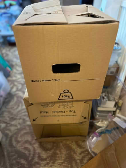 Photo of free 3 x Boxes for moving (made up) (Monks Hill CR2) #1