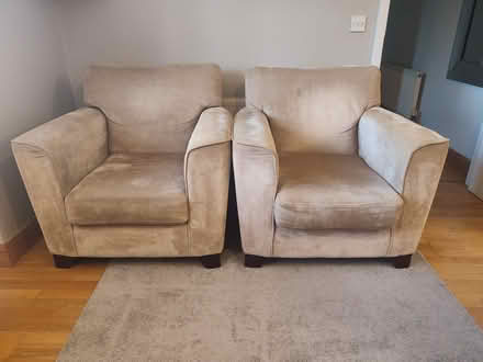Photo of free 3-seater + 2 matching armchairs (Blackrock Grove. T12 FV44) #1