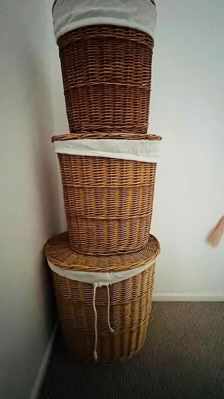 Photo of free Set of 3 Whicker Baskets (North Shields NE29) #3