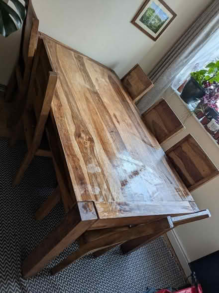 Photo of free Dining table and 6 chairs (Llangollen LL20) #1