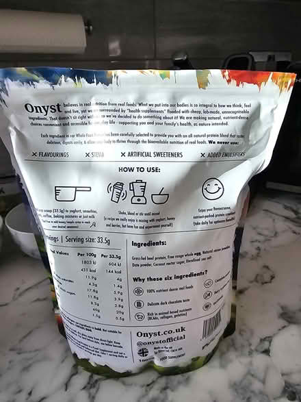 Photo of free Onyst whole food protein powder (Langney Point BN23 6AF) #2