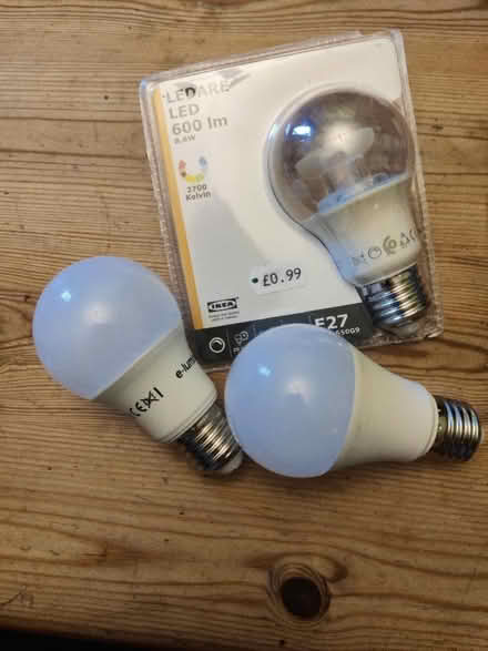 Photo of free Screw-in LED E27 lightbulbs (Moorlands LA1) #1