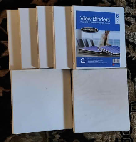 Photo of free White 3-ring binders (in 3 sizes) (Santa Monica) #1
