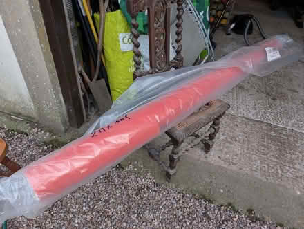 Photo of free Bright orange vinyl floor covering. (Inglewhite PR3) #1