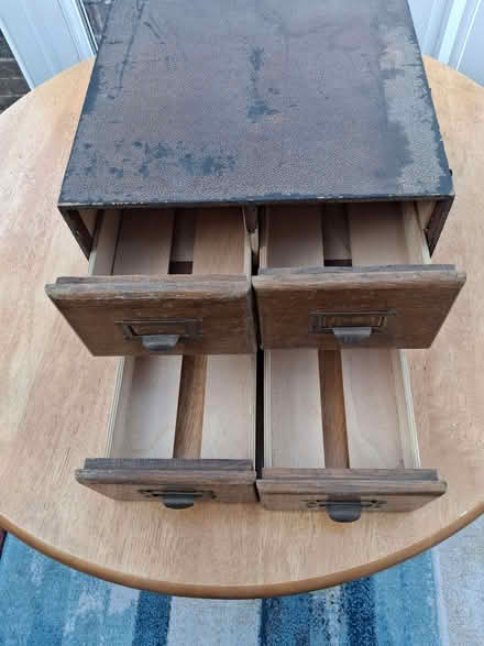 Photo of free Old vintage wooden card file cabinet (Chelsfield BR6) #2