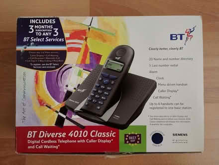 Photo of free BT Diverse 4010 Classic DECT 'phone base station (Budlett's Common TN22) #1