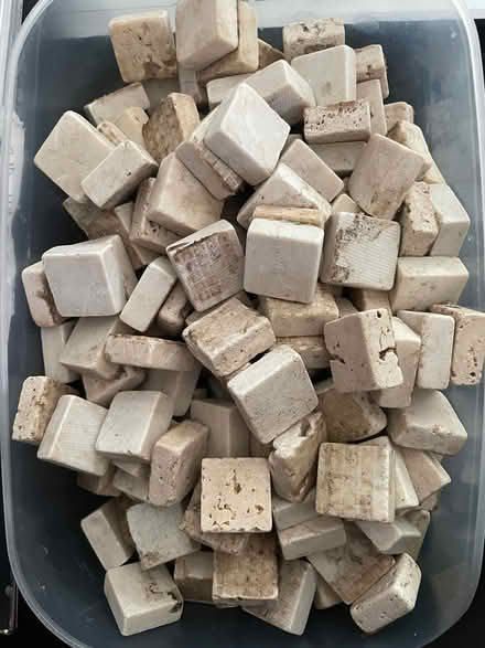 Photo of free Approx 150 Cream Mosaic Tiles (Upper Malone, Belfast, BT9) #2