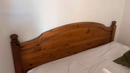 Photo of free A wooden headboard . (Plaistow E13) #1