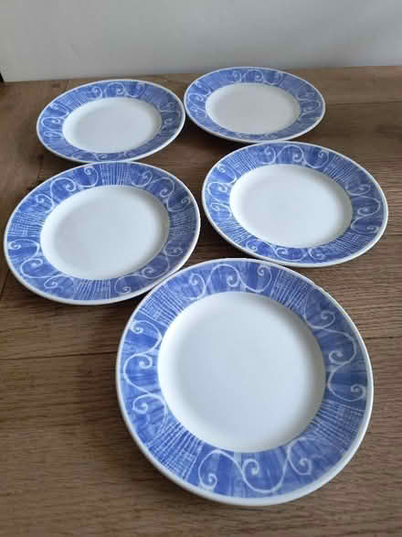 Photo of free Five small plates (one slightly chipped). 17 cm diameter (Allington ME16) #1