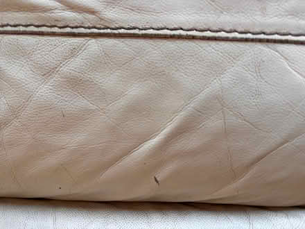 Photo of free White leather sofa (Ryton CV8) #3