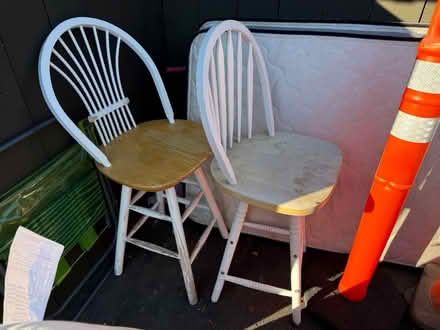 Photo of free 2 wooden chairs (Valencia Avenue, Sunnyvale) #2