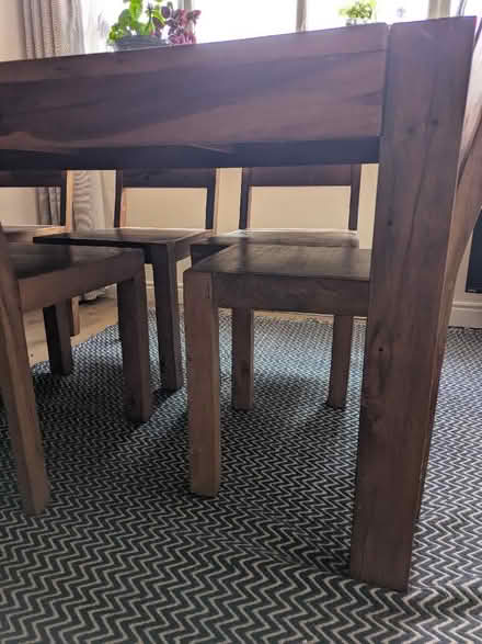 Photo of free Dining table and 6 chairs (Llangollen LL20) #3