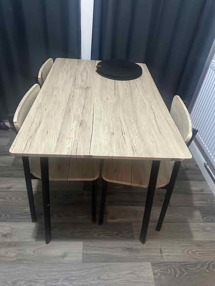 Photo of free Dining table with 3 chairs (WV10) #1