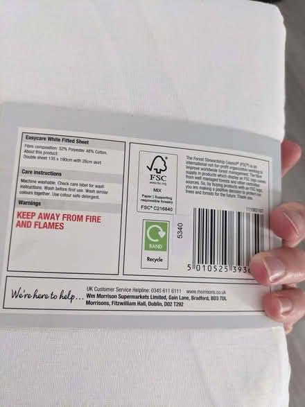 Photo of free Double duvet cover and fitted sheet (Childwall L15) #3