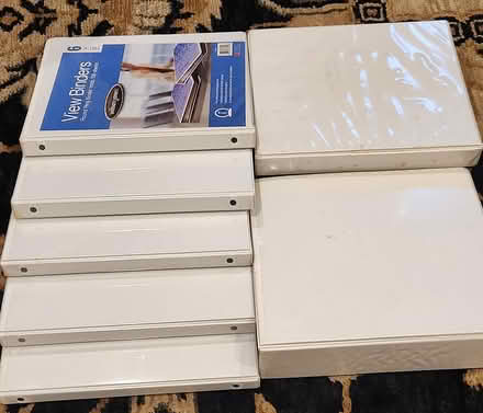 Photo of free White 3-ring binders (in 3 sizes) (Santa Monica) #2
