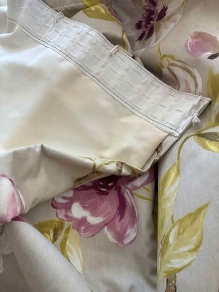 Photo of free Large floral curtains (Highwoods Co4 3JD) #2