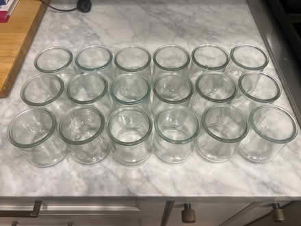 Photo of free 18 glass yogurt jars (Old Town) #1