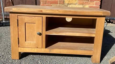 Photo of free Oak tv stand (Moulton NN3) #2